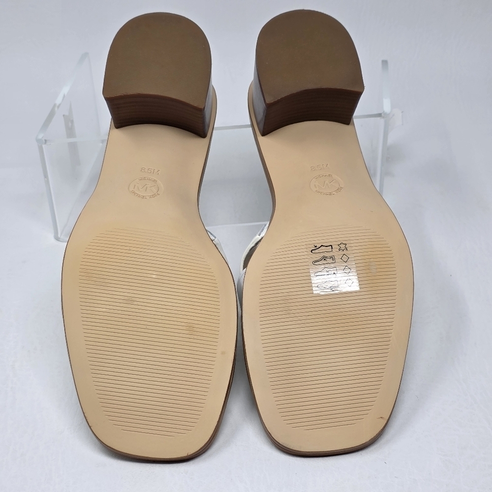 Michael Michael Kors Women's Tiffanie White Heel Sandals Size 6M New - Picture 9 of 11